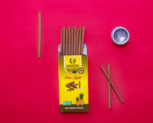 HardikSom Dry Stick Dhoop (Pine Apple Fragrance) - 144 Sicks